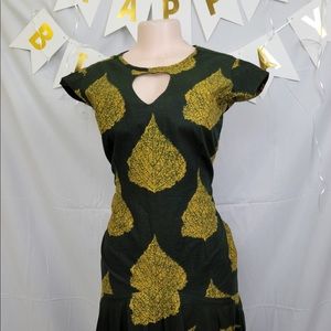 African Print A-line Dress